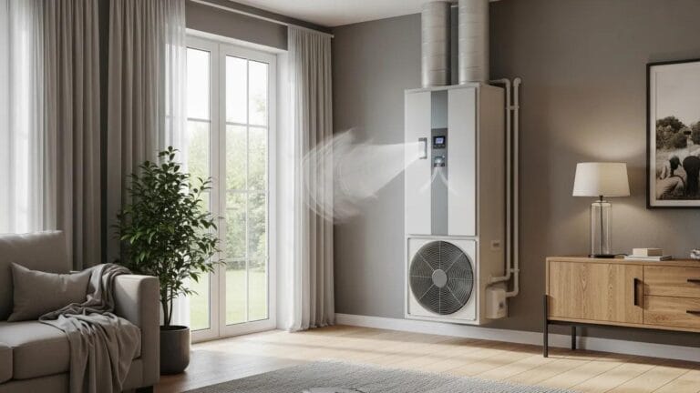 Modern HVAC system in a comfortable home environment, highlighting its importance for indoor climate control